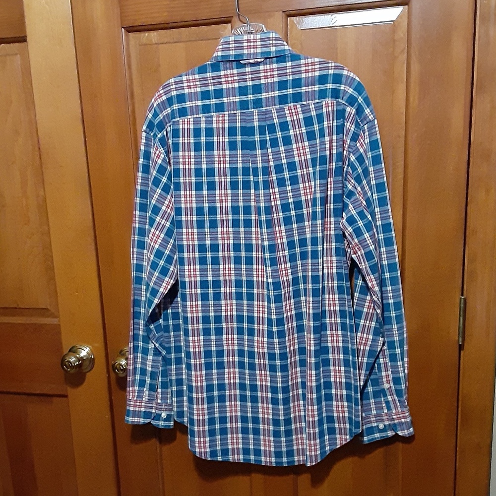Tommy Hilfiger Red, White & Blue Plaid Shirt - Picture 3 of 3